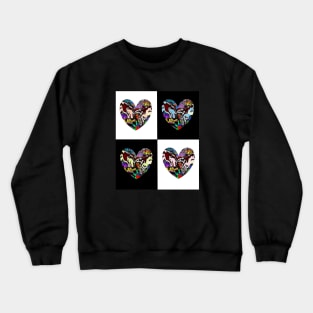 pop art hand of god 4 Crewneck Sweatshirt